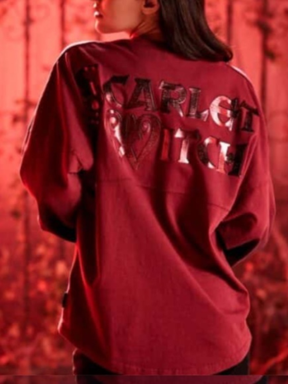 Disney Parks Marvel Scarlet Witch Spirit Jersey Red / Black Extra Small